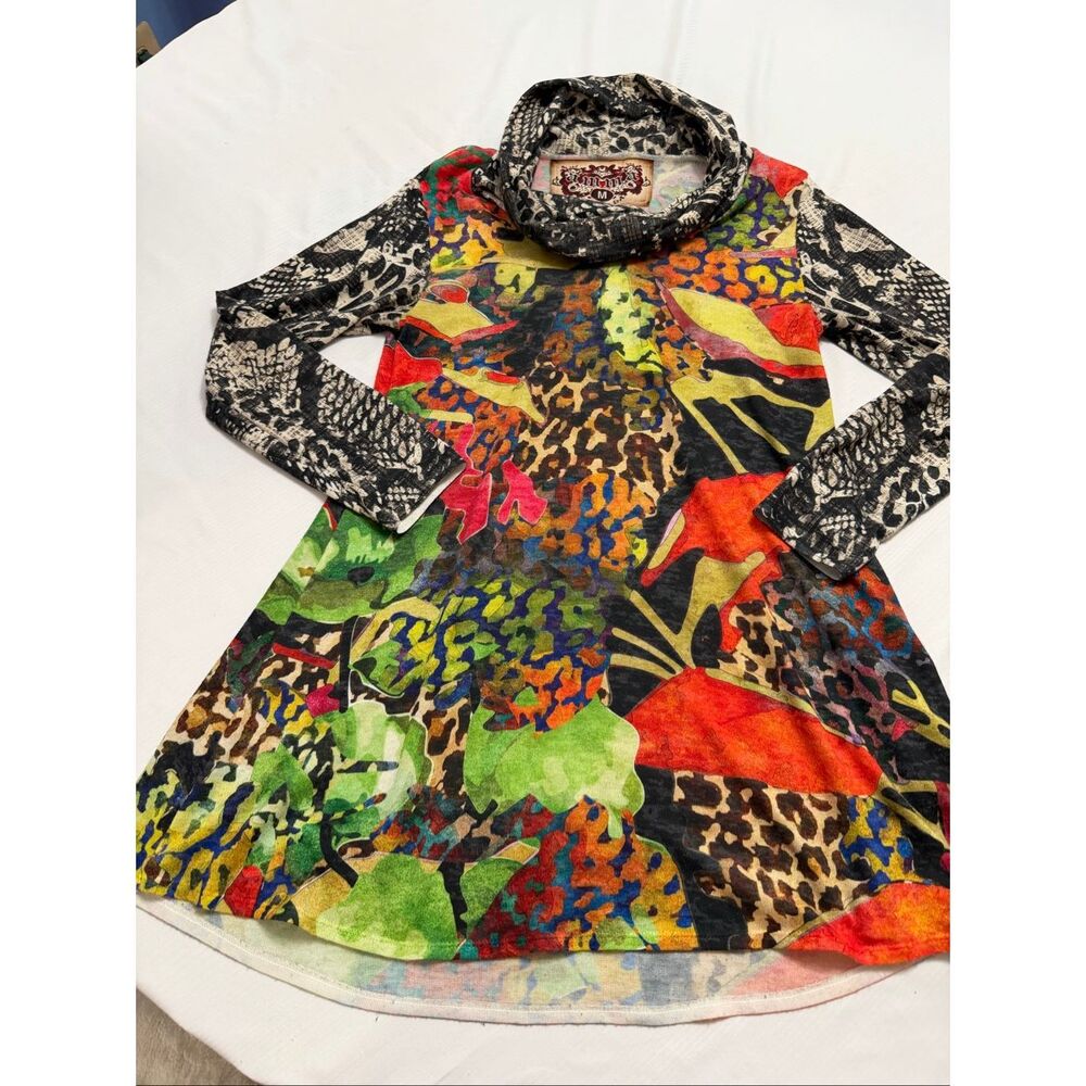 Colorful Patterned Women's Blouse